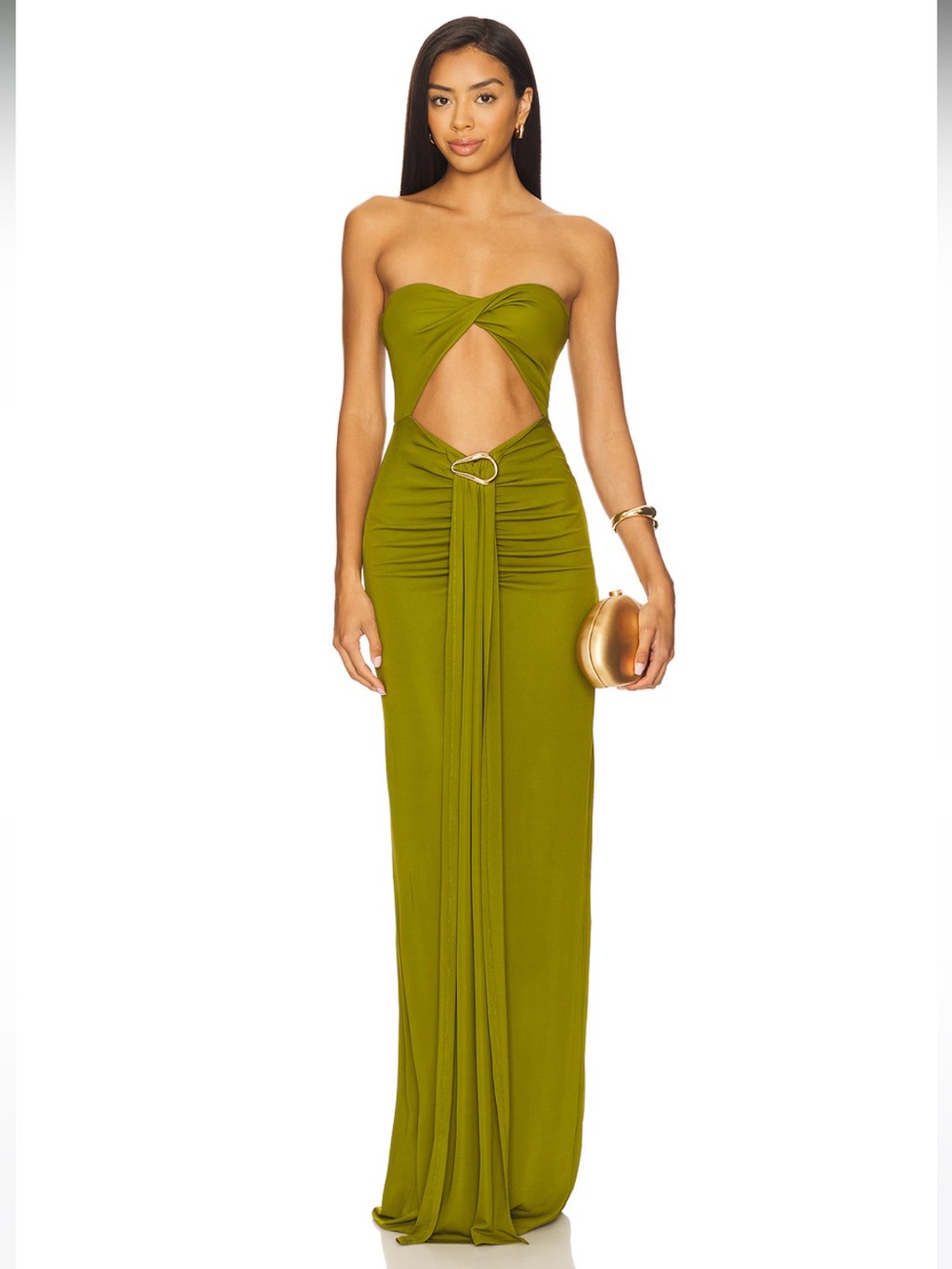 NWT! Lovers and Friends Farrah Gown in Pear Green